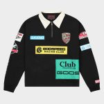 Grc Quarter Zip Polo (Black)
