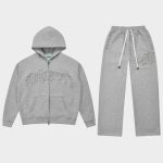 Symmetric Studded Sweatsuit V2 (Heather Grey Vvs)