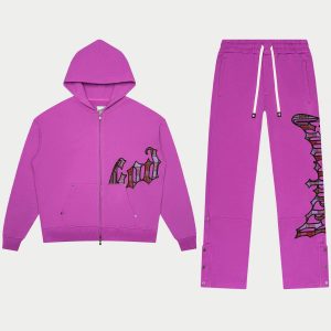 Og Logo Sweatsuit (Pink Plaid)