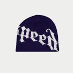 Og Logo Studded Beanie (Navy/White)