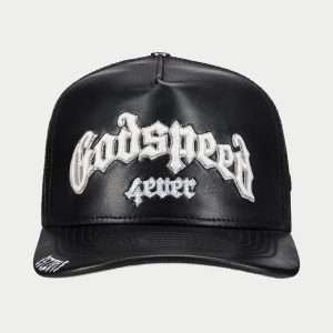 Gs Forever Premium Leather Trucker Hat