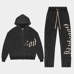 Og Logo Sweatsuit V2 (Black Washed)