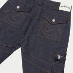 Rockstar Flare Cargo Denim (Raw Blue)