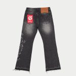 Og Logo Flared Denim Stitched (Grey Wash)