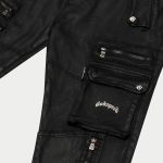 Wax Flare Premium Cargo Pants (Black)